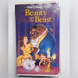 Vintage Walt Disney’s Beauty and the Beast VHS Tape - Classic Cover